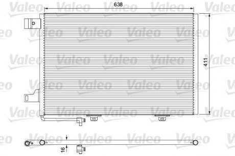 Радиатор кондиционера MERCEDES A(W169), B(W245) 1.5-2.0CNG 09.04-06.12 Valeo 814376