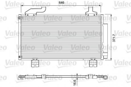 Фото автозапчасти радиатор кондиционера (с сушилкой) HONDA ACCORD VIII 2.4 07.08- Valeo 814417