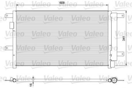 Радіатор кондиціонера IVECO DAILY III, DAILY IV 01.04-08.11 Valeo 815089