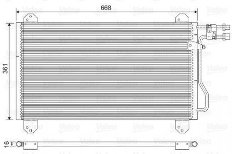 Радиатор кондиционера Mercedes Sprinter 901-904 TDI/CDI 96-06 Valeo 816891 (фото 1)