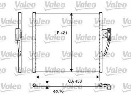 Радіатор кондиціонера BMW 5 (E39) 2.0-4.4 11.95-05.04 Valeo 817248
