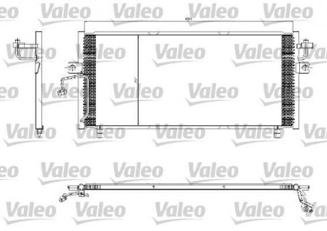 Радиатор кондиционера NISSAN PRIMERA 1.6-2.0D 06.96-07.02 Valeo 817253