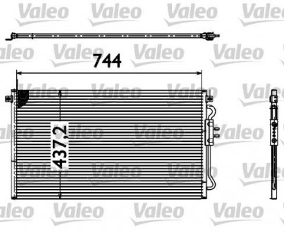 Фото автозапчастини радіатор кондиціонера CHRYSLER VOYAGER IV 2.5D 02.00-12.08 Valeo 817582