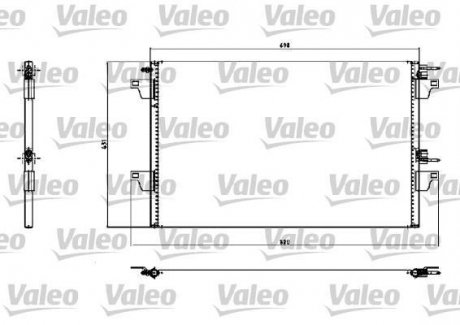 Радиатор кондиционера RENAULT ESPACE IV 1.9D-3.5 11.02- Valeo 817731