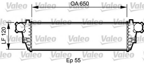 Фото автозапчасти интеркулер MERCEDES C (CL203), C T-MODEL (S203), C (W203), CLC (CL203), CLK (A209), CLK (C209) 1.8-2.7D 05.00-06.11 Valeo 817760