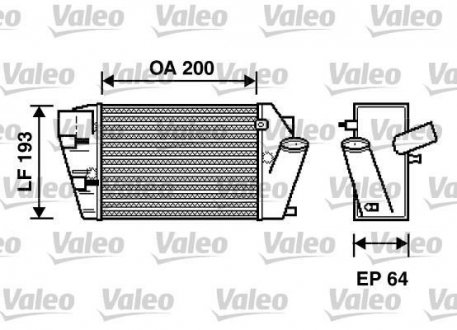 Фото автозапчасти интеркулер AUDI A4 2.5D 11.00-05.06 Valeo 817870