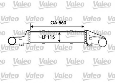 Фото автозапчастини інтеркулер MERCEDES E T-MODEL (S210), E (W210) 2.0-3.0D 06.95-03.03 Valeo 817907