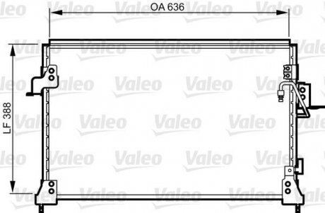 Фото автозапчасти радиатор кондиционера LAND ROVER DISCOVERY II 2.5D/4.0 11.98-06.04 Valeo 818025