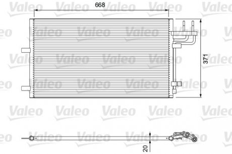 Радиатор кондиционера Ford Focus 03-12 Valeo 818046 (фото 1)