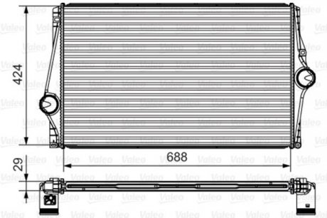 Інтеркулер VOLVO XC90 I 2.5/2.9 10.02-09.14 Valeo 818282