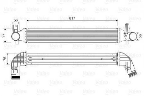 Фото автозапчастини інтеркулер AUDI A1; SEAT IBIZA IV, IBIZA IV ST; SKODA FABIA II; Volkswagen POLO 1.4-2.0D 01.09- Valeo 818338 (фото 1)