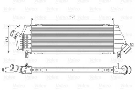 Фото автозапчастини інтеркулер NISSAN MICRA III 1.5D 01.03-06.10 Valeo 818354