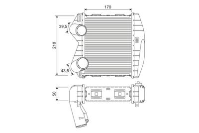 Фото автозапчастини радіатор інтеркулера Smart Fortwo/ Roadster 07 03-07 Valeo 818366