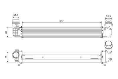 Фото автозапчастини радіатор інтеркулера Renault Fluence 1.5 dCi/1.6 16V/2.0 16V 10- Valeo 818389