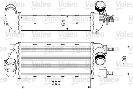 Фото автозапчастини інтеркулер FIAT 500, 500 C, PANDA 0.9/0.9CNG/1.3D 09.09- Valeo 818585