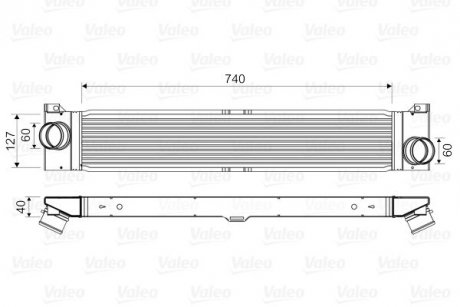 Интеркулер FIAT DUCATO 2.3D/3.0D 07.06- Valeo 818586