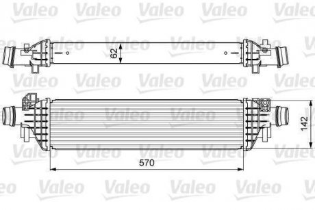 Фото автозапчасти интеркулер OPEL MOKKA/MOKKA X 1.6D/1.7D 06.12- Valeo 818628 (фото 1)