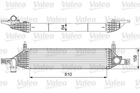 Фото автозапчастини інтеркулер NISSAN QASHQAI I 1.6D 10.11-12.13 Valeo 818633 (фото 1)