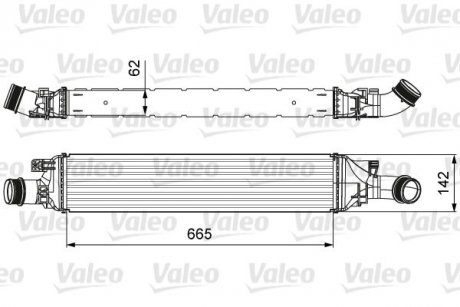 Фото автозапчасти интеркулер AUDI Q3 2.0/2.0D 06.11-10.18 Valeo 818643 (фото 1)