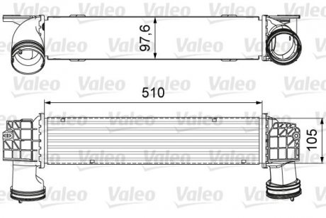 Фото автозапчастини інтеркулер BMW 3 (E90), 3 (E91), 3 (E92), 3 (E93) 3.0D 12.04-12.13 Valeo 818664 (фото 1)