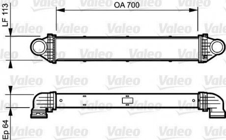 Фото автозапчасти интеркулер MERCEDES A (W169), B (W245) 2.0/2.0D 09.04-06.12 Valeo 818806