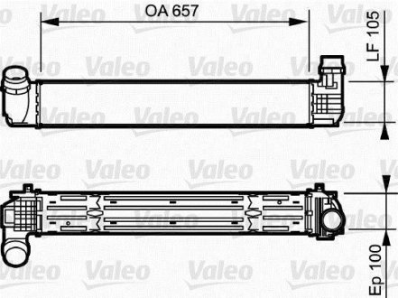 Фото автозапчасти интеркулер RENAULT GRAND SCENIC III, MEGANE CC, MEGANE III, SCENIC III 2.0/2.0D 11.08- Valeo 818869 (фото 1)