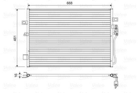 Фото автозапчасти радіатор кондиціонера Valeo 822625