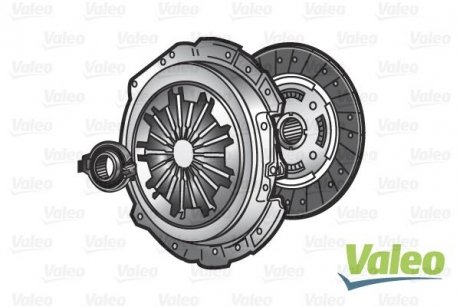 Комплект зчеплення Lada Niva 1.7 LPG 02- (d=215mm) (+вижимний) Valeo 826474 (фото 1)
