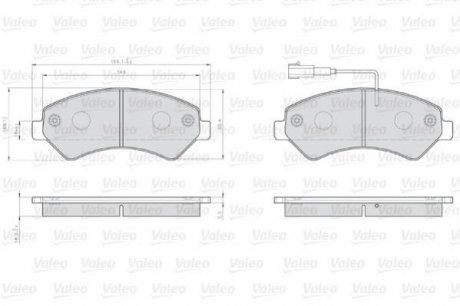 Фото автозапчасти колодки гальмівні FIAT P. DUCATO 06- Valeo 873466