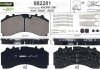 Фото автозапчасти колодки тормозные Mercedes ACTROS MP2/MP3/ACTROS MP4/ANTOS/AROCS >2008 KNR SL7 передний Valeo 882281 (фото 1)