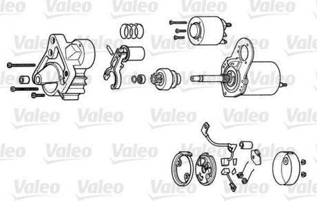 Фото автозапчасти стартер FIAT BRAVA (182) 95-01; FIAT BRAVO I (182) 95-01; FIAT DOBLO I (119, 223) 01-н.в. Valeo D6RA138 (фото 1)