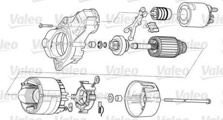 Фото автозапчастини стартер реставрація Valeo D7E52