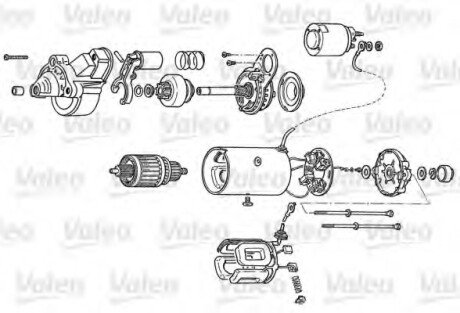 Фото автозапчасти стартер Реставрация Valeo D7G15