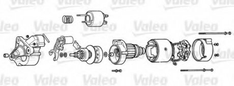 Фото автозапчастини стартер Valeo D9R99 (фото 1)