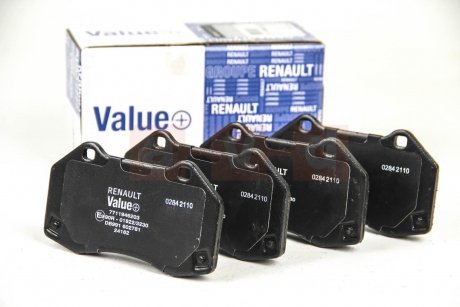 Гальмівні колодки перед. Renault Megane II 2.0 i/2.0dCi 06-08 Value 7711946203 (фото 1)