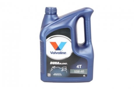 Фото автозапчастини олива для 4-тактних двигунів DURABLEND (4L +) SAE 10W40 API SL; JASO MA-2 VALVOLINE DURABLEND 4T 10W40 4L