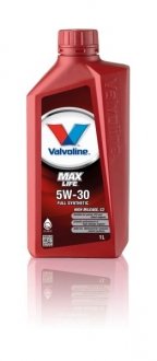 Фото автозапчасти масло двигателя MAXLIFE (1L+) SAE 5W30 API CF; SN; ACEA A3; B4-04; BMW LL-04; Mercedes 229.31; Mercedes 229.51; OPEL/GM DEXOS2 VALVOLINE MAXLIFE 5W30 C3 1L