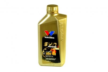 Фото автозапчасти олива для двигуна VALVOLINE SYNPOWER 0W40 1L