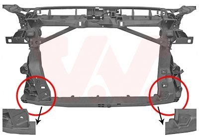 Фото автозапчасти панель передня AUDI A3 12 > 16 Van Wezel 0336678