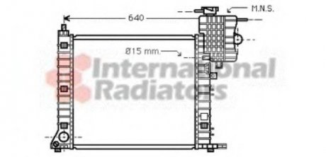 Радиатор охлаждения MERCEDES VITO I W638 (96-) (пр-во) Van Wezel 30002264 (фото 1)