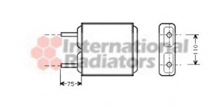 Фото автозапчасти радіатор пічки Van Wezel 37006094