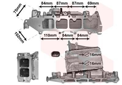 Фото автозапчастини радіатор інтеркулера Audi A3/Seat Leon/Skoda Kodiaq/Octavia 1.6/2.0TDI 12- Van Wezel 58004361