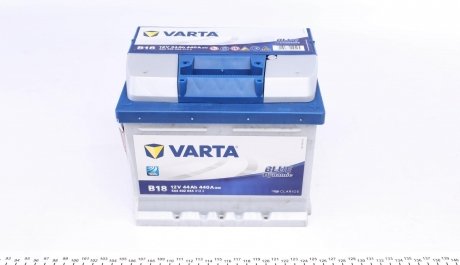 Аккумуляторная батарея 44Ah/440A (207x175x175/+R/B13) Blue Dynamic B18 VARTA 544402044 3132 (фото 1)