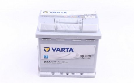 Акумуляторна батарея 54Ah/530A (207x175x190/+R/B13) Silver Dynamic C30 VARTA 554400053 3162