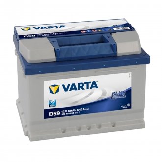 Аккумулятор 12V 60AH 540A BLUE DYNAMIC R+ 242x175x175mm VARTA 560 409 054 (фото 1)