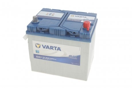 Акумуляторна батарея 60Ah/540A (232x173x225/+R/B00) Blue Dynamic D47 Азія VARTA 5604100543132 (фото 1)