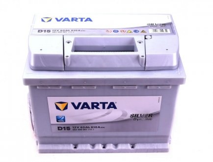 Аккумуляторная батарея 63Ah/610A (242x175x190/+R/B13) Silver Dynamic D15 VARTA 563400061 3162 (фото 1)