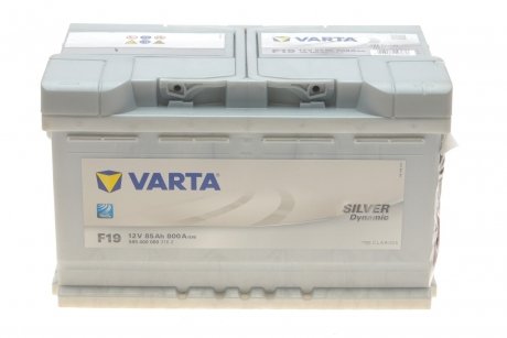 Акумуляторна батарея 85Ah/800A (315x175x190/+R/B13) Silver Dynamic F19 VARTA 585400080 3162 (фото 1)