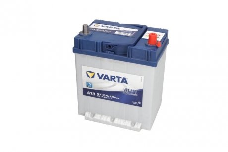Аккумулятор 12V 40Ah/330A BLUE DYNAMIC (P+3) 187x140x227 B01 - ножка высотой 10,5 мм (стартер) VARTA B540125033