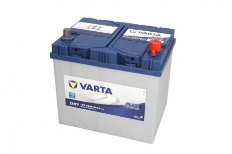 Акумулятор 12V 60Ah/540A BLUE DYNAMIC (P+ 1) 232x173x225 B00 - без опори (стартер) VARTA B560410054 (фото 1)